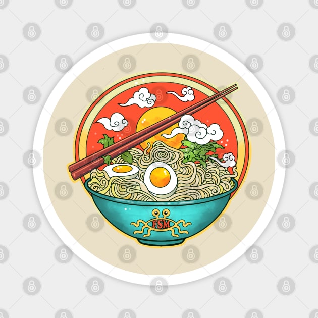 Pastafarian ramen noodles Magnet by weilertsen